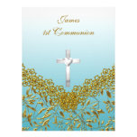 ęr Bleu d'invitation de partie de communion
