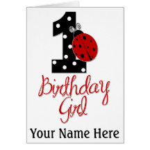 ęr Fille d'anniversaire - Madame Bug - 1 - coccine Cartes De Vœux