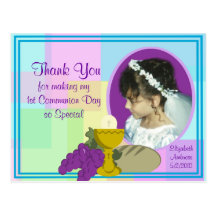 ęr La communion vous remercient photo Cartes Postales
