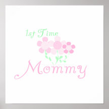 ęr Le rose de maman de temps fleurit des cadeaux Affiches