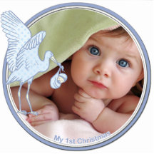Ęr Noël du bébé Photo En Relief
