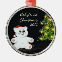 Ęr ornement de Noël du bébé