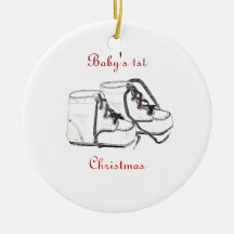 Ęr ornement de Noël du bébé