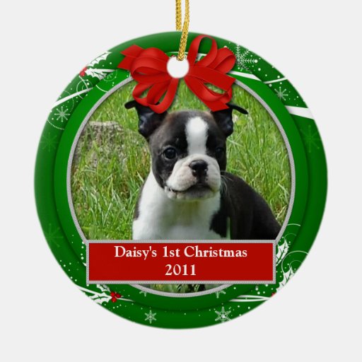 Ęr ornement de Noël du chiot
