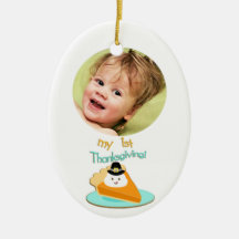 Ęr ornement de thanksgiving de l'année du bébé fai