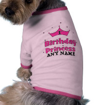 ęr Princesse d'anniversaire !  avec la couronne ro Vêtements Pour Chien