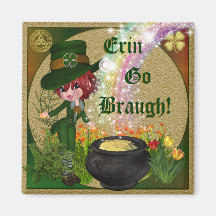 Erin vont Braugh leprechan Aimants Pour Réfrigérateur