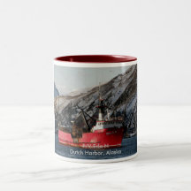 Erla N, bateau de crabe dans le port néerlandais,  Mug