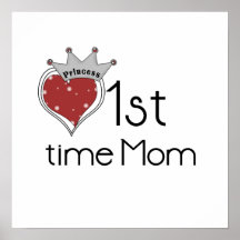 Ęrs cadeaux de maman de fois de princesse Heart Affiche