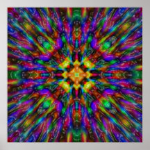 Éruption d'arc-en-ciel affiches