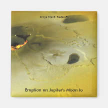 Éruption sur la lune E/S de Jupiter Magnets Pour Réfrigérateur