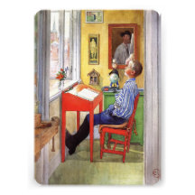 Esbjorn faisant son travail par Carl Larsson Faire-parts