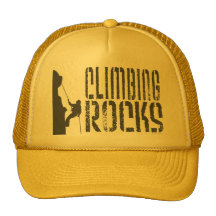 Escalade de roche casquettes