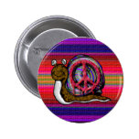 escargot de paix badge avec épingle