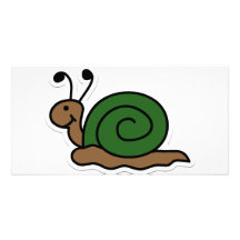 escargot modèle pour photocarte
