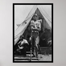 Esclave et soldat libres dans le camp Cameron, dc  Affiche