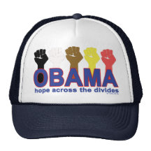 ESPOIR D'OBAMA À TRAVERS LES CLIVAGES CASQUETTES DE CAMIONNEUR