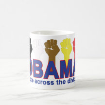 ESPOIR D'OBAMA À TRAVERS LES CLIVAGES MUGS À CAFÉ