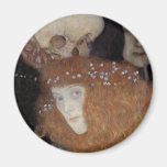 Espoir I (détail) de ~ de Klimt Magnets Pour Réfrigérateur