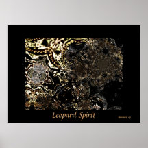 Esprit de léopard d'affiche