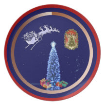 Esprit de plat de Noël Assiette