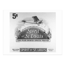 Esprit de St Louis - emballage vintage de cigare Carte Postale