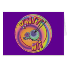 Esprit psychédélique de Knit Carte De Vœux