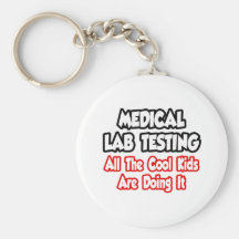 Essai en laboratoire médical… que tout le cool bad porte-clés