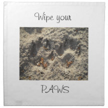 Essuyez vos serviettes de pattes