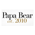 Est 2010 d'ours de papa photocarte customisée