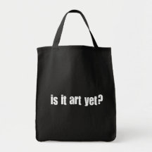 Est-ce art encore ? sac de toile