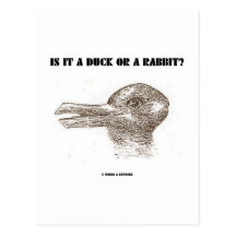 Est-ce un canard ou un lapin ? (Illusion optique) Carte Postale
