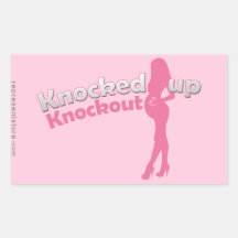 Est frappé vers le haut du baby shower Knockout Ma Autocollants