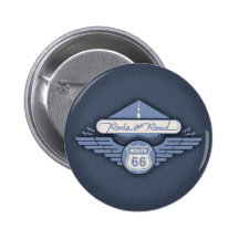 Est monté la route - bleu pin's avec agrafe