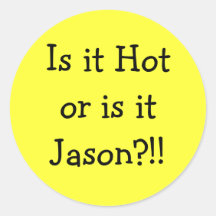 Est qu'il Hotor est itJason ? ! ! Adhésif Rond
