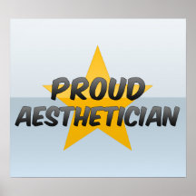 Esthéticien fier posters
