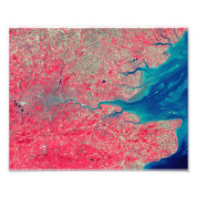 Estuaire de Londres et de Tamise, Angleterre Impressions Photographiques