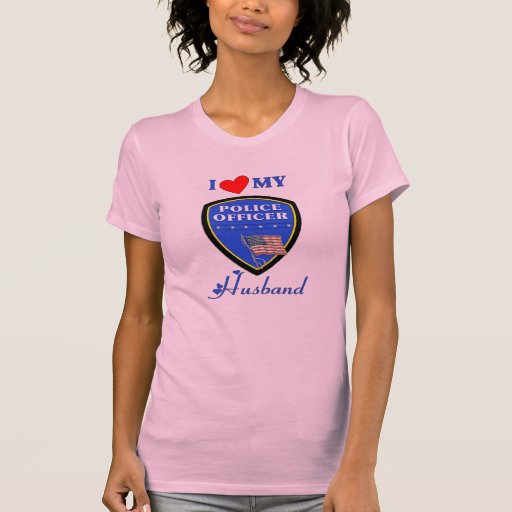 Et j'aime mon mari de police t-shirts
