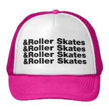 Et patins de rouleau casquettes de camionneur