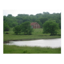 Étang et grange cartes postales
