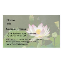 Étangs de fleurs de Lotus Cartes De Visite Personnelles