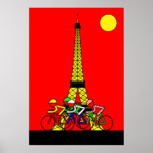 Étape 21 - Tour Eiffel en jaune Posters