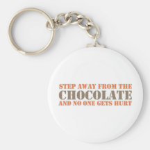 Étape à partir du chocolat porte-clef
