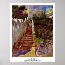 Étapes à Alger. Par Pierre-Auguste Renoir Affiche