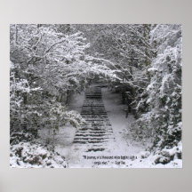 Étapes de neige poster