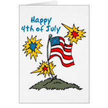 Etats-Unis-Étincelles 4 juillet Cartes De Vœux