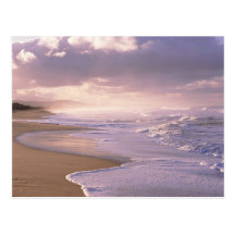 Éternité, coucher du soleil pittoresque de plage cartes postales