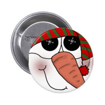 Étincelle de flocon de neige de visage de bonhomme badge