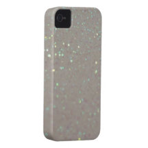 Étincelles de Faux et scintillement - cas crème de Étui iPhone 4
