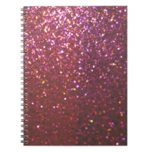 Étincelles et scintillement de Faux de roses indie Carnet À Spirale